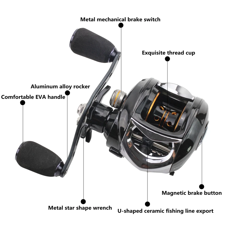 NEW 1.8M-2.7M Carbon Casting Rod Reel Combos Portable trout rods