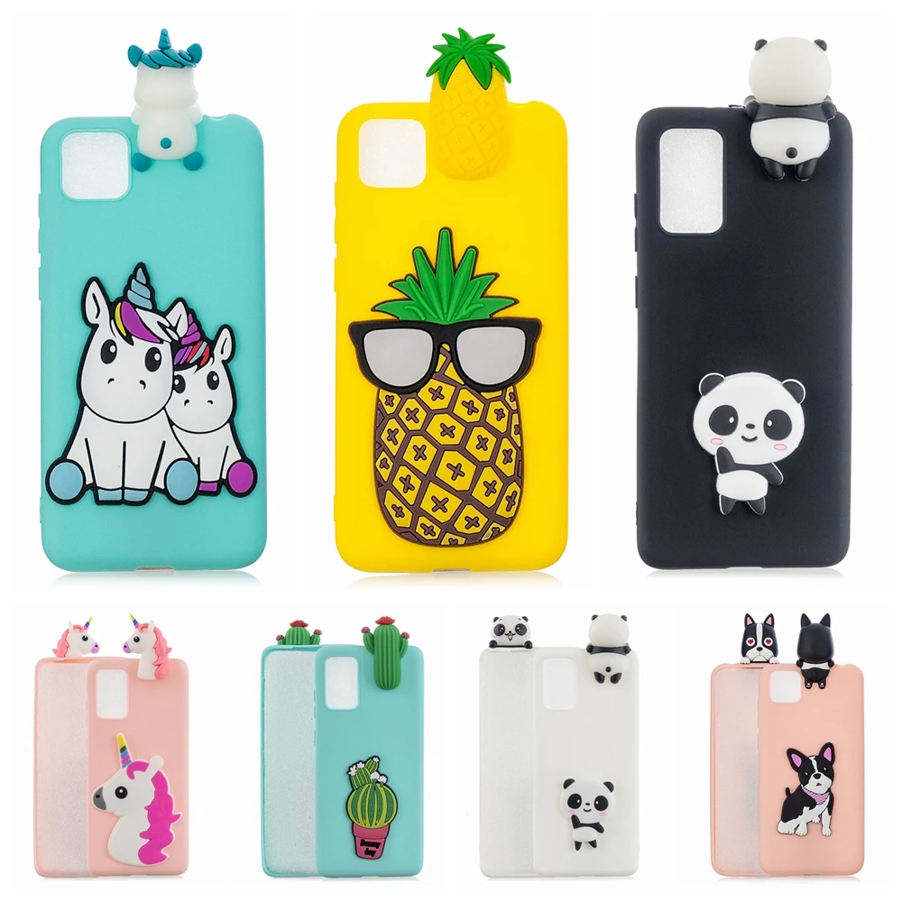 

Honor 9X 9A 9S Case on for etui Huawei P Smart 2020 Case DIY 3D Unicorn Panda Silicon Cover na Huawei Y9S Honor 9A 9X Pro Casa