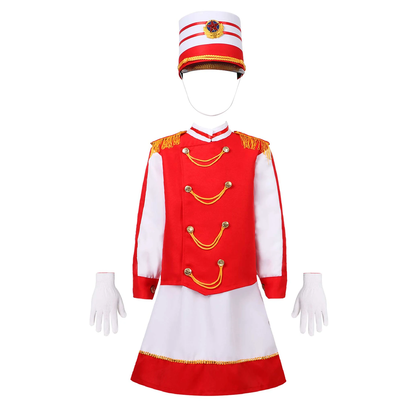 

Girl Boy Medieval Ages Noble Royal Charming Prince Queen Kid Carnival Party Halloween Cosplay Costume Tops Pants Hat Gloves Set