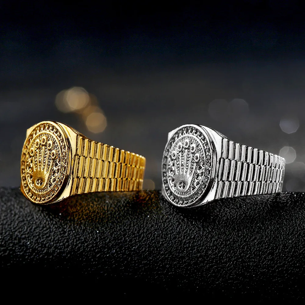 Hip Hop Rock Crown Ring for Men and Women - Fashion Gold Jewelry Ring image 5