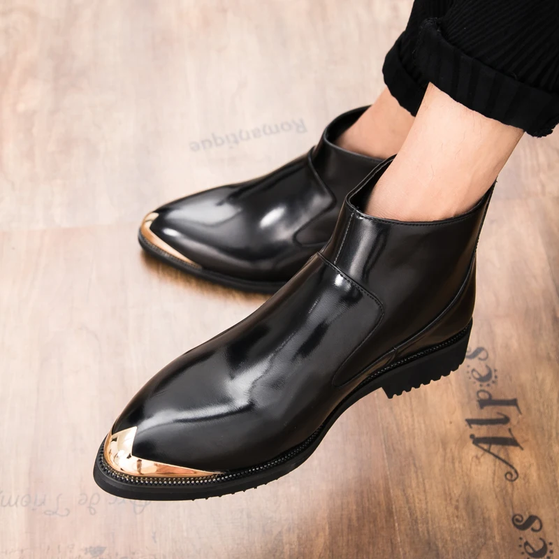 

2019 New retro trend fashion personality fashion shoes casual shoes sports shoes men's shoes leather Martin boots