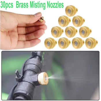 

30pcs Brass Misting Nozzles Sprinkler Water Sprayer Garden Watering Equipment