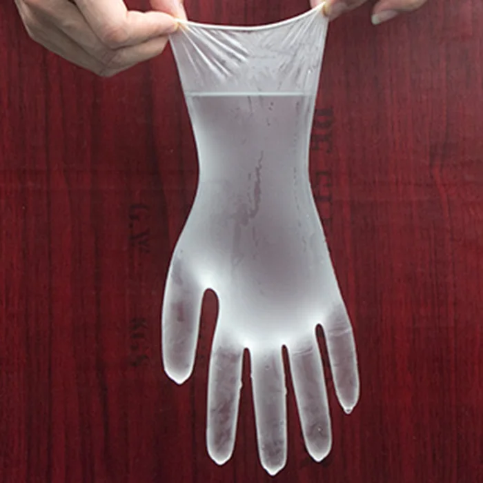 50 пар Одноразовые ПВХ водонепроницаемые перчатки для домашней уборки выпечки маслостойкие прозрачные QP2