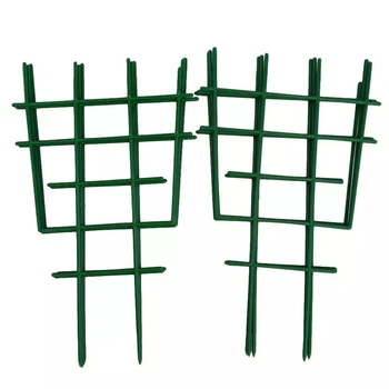 

2pcs Cage Home Plastic Garden Flower Net Plant Support Mini Superimposed DIY Courtyard Climbing Trellis Balcony Potted