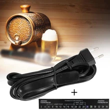 1 шт. спиртное брожение нагревательный пояс коврик этикетка термометр домашнее пиво 30 Вт 220-250 В ЕС вилка черный обеденный бар высокое качество