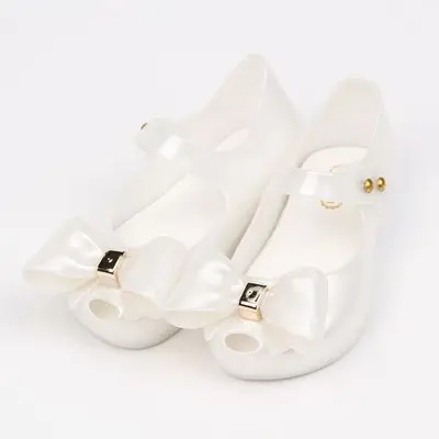 Mini Melissa/Новинка; Детские прозрачные босоножки для девочки принцессы; Брендовая обувь Melissa; розовая чашка - Цвет: white