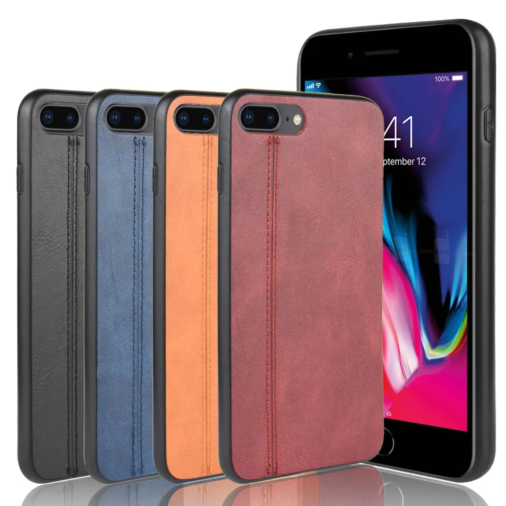 Per Il Iphone Se 2020 Caso 4.7 ''Della Copertura Del Cuoio Genuino Per Il Iphone Se 2020 Casse Del Telefono Posteriore Capas Moda Funda
