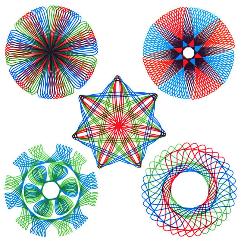 22 шт., Spirograph аксессуары для рисования, Переплетенные шестерни и колеса, Геометрическая линейка, креативная развивающая игрушка, набор игрушек для рисования, подарок