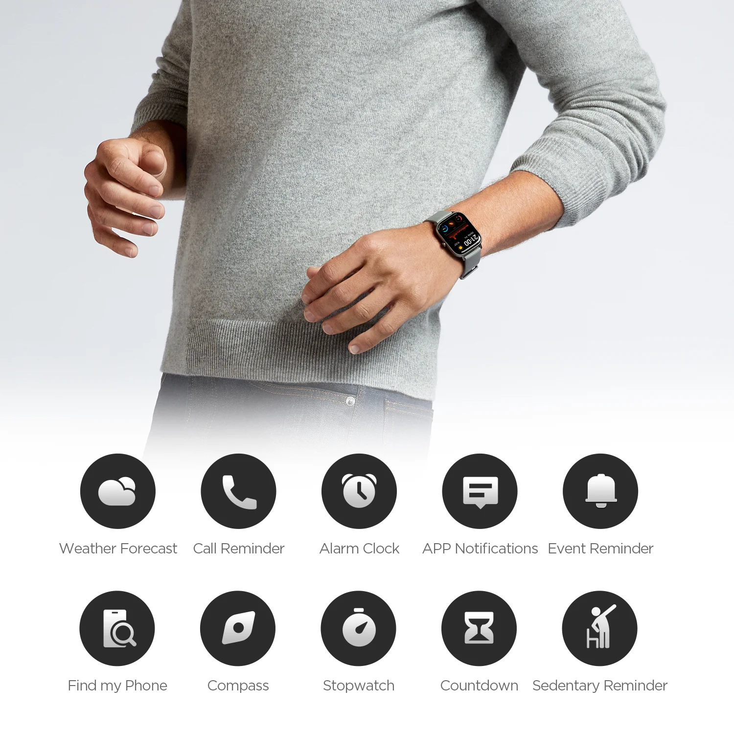 Global Version Amazfit Gts Smart Watch 5Atm Waterproof Swimming Smartwatch 14Days Battery Music-5