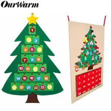 Теплые рождественские календари, новогодние фетровые календари с обратным отсчетом, настенные подвесные украшения, детские подарки, украшение для дома