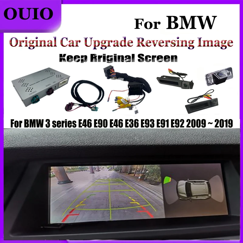 

HD Track Rear Camera| For BMW 3 series E46 E90 E46 E36 E93 E91 E92 2009 ~ 2019 Original Screen Upgrade Reversing Camera Module