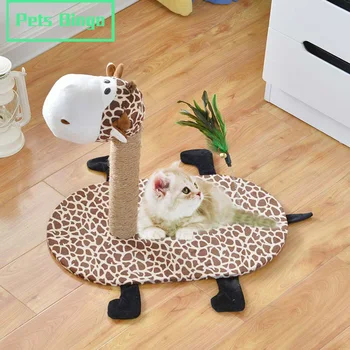

Pets Bingo 50cm Cat Climbing Frame Scratch Resistant Cats Tree with Toy Solid Wood Play House for Kitten Pet Furniture