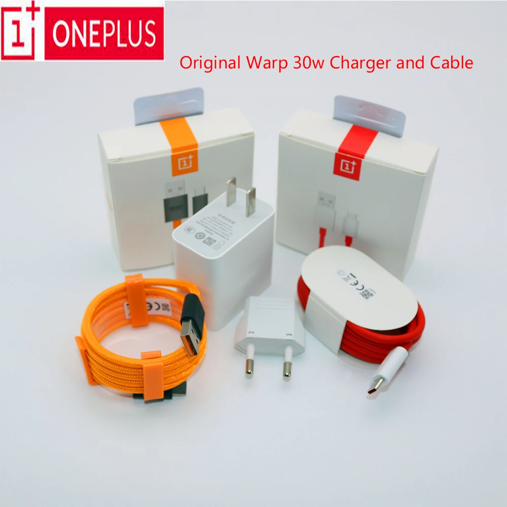 Оригинальный адаптер питания OnePlus 7 Pro Warp Charge 30 зарядное устройство с европейской