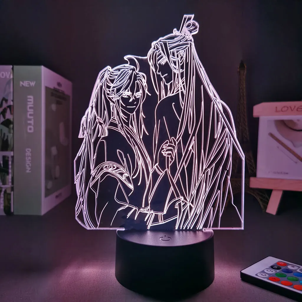 Anime 3d BL Mo Dao Zu Shi Lamp for Bed Room Decor Touch Sensor Colorful Led Night Light Lan Zhan | Лампы и освещение