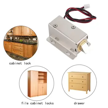 

DC12V Electronic Lock Catch Door Gate 12V 0.4A Release Assembly Solenoid Access Control