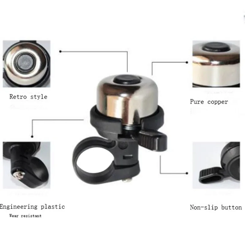 1 Pc Sport Bike Mountain Road Cycling Bell Ring Metal Horn Safety Warning Alarm Bicycle Outdoor Protective Cycle Accessories