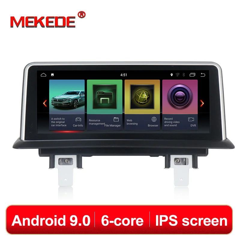 MEKEDE Android 9 0 6 ядер 4 + 32G Автомобильный мультимедийный плеер Авто DVD НАВИГАЦИЯ для BMW