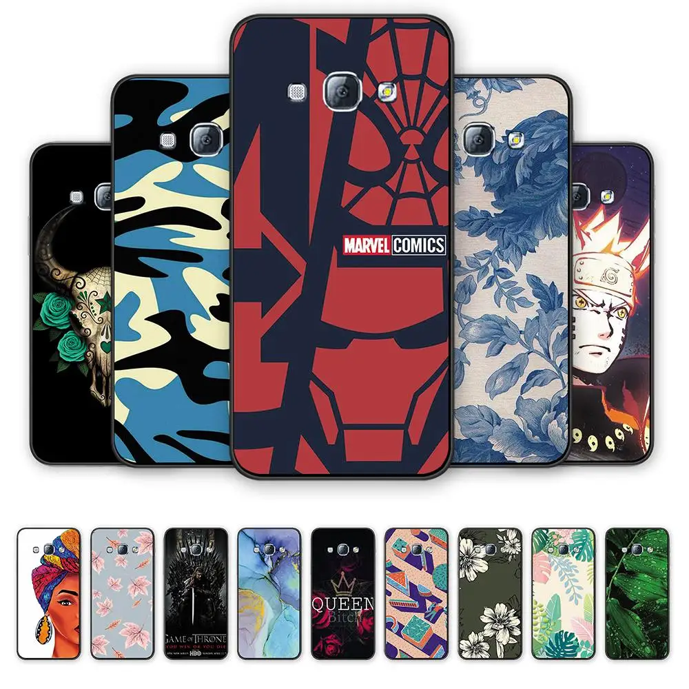 

Anime Marvel Cover Silicone TPU Phone Case For Samsung S7 S9plus Funny Animal Flower soft back Phone Case For Galaxy J6 2018 A8