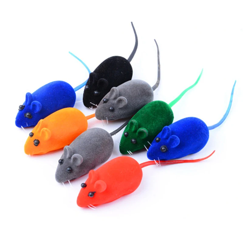 1PC Cat Toy Mouse Sound Plush Rubber Vinyl Cat Toy Mouse Realistic Sound Pet Cat Toy Interactive Mice Funny Cat Toy Cat Supplies