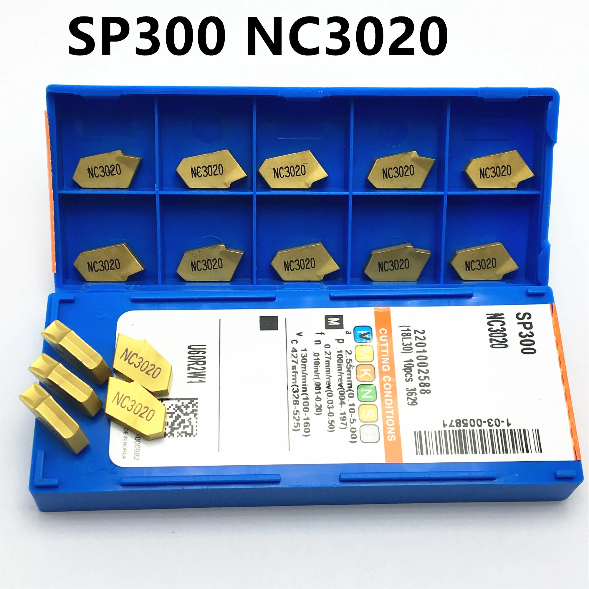 Фото Канавочный инструмент SP200 SP300 SP400 NC3020 NC3030 PC9030 2 мм 3 мм 4 мм, резец из карбида вольфрама с одной головкой, 10 шт. №2