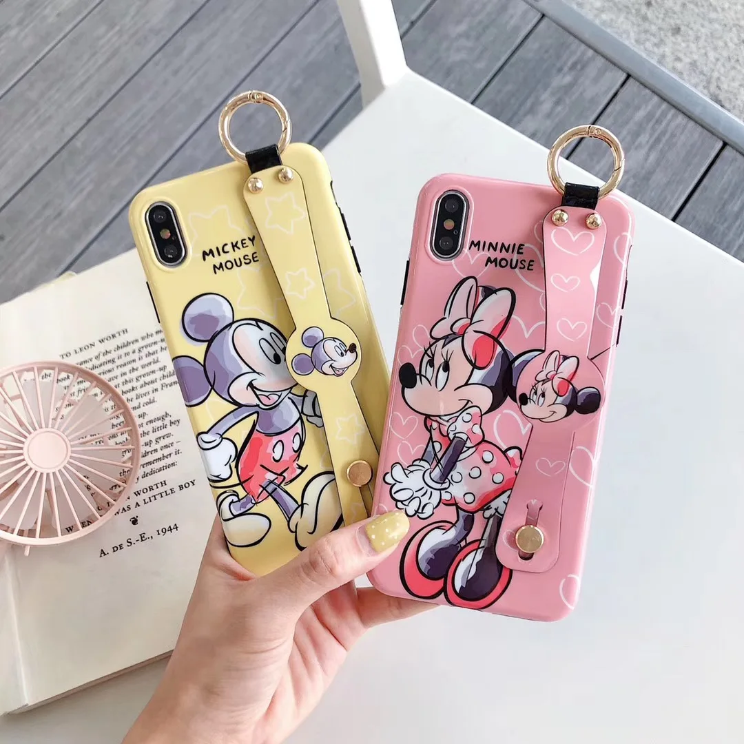 Мультфильм Аниме Disneys Минни Микки Пара чехол для телефона iphone Xs MAX XR X 6 6s 7 8 plus