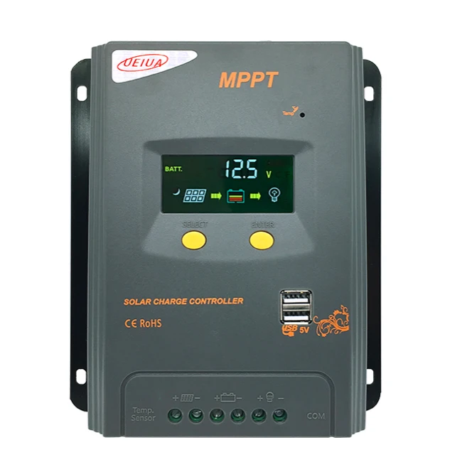 MPPT Солнечный контроллер 40A 30A 20A 10A батарея Солнечное зарядное устройство