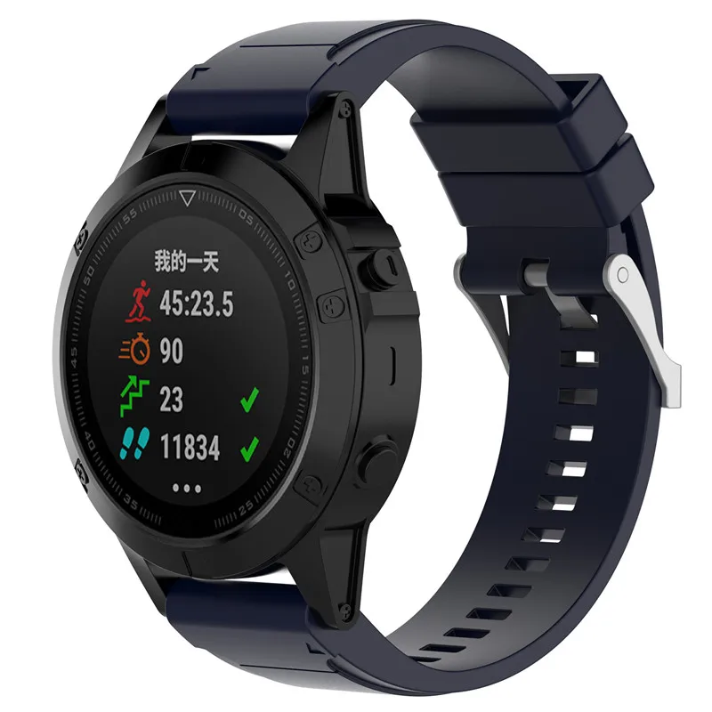 100 шт. 26 22 20 мм ремешок для Garmin Fenix 6X6 S 5X5 5S Plus 3 3 огнеупорные часы быстросъемный силиконовый удобный ремешок