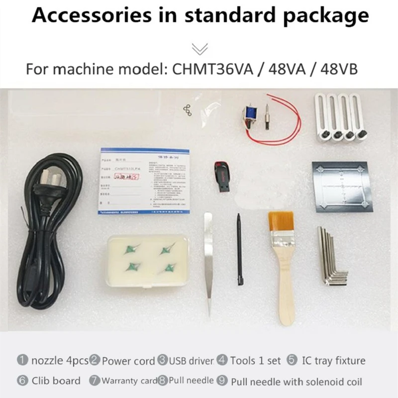 Low Cost High Accuracy CHM-T36VA Desktop SMT Pick and Place Machine chmt36va, 0402-5050,SOP,QFN,QFP