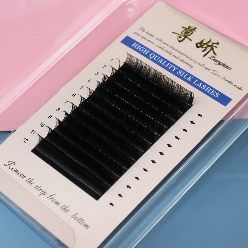 

12 Rows eyelash extension supplies wholesale individual natural mink eyelash extension c curl 8/12mm mm mink lashes bulk