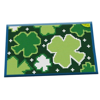 

50 x 30cm DIY Latch Hook Kit Carpet 3D Embroidery Cushion Crocheting Rug Sewing Craft - Tree/Vegetation/Strawberry/Flower