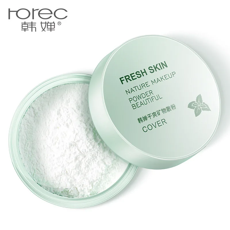 

rorec Smooth Loose Powder Makeup Transparent Finishing Powder Waterproof Cosmetic Puff For Face Finish Setting With Puff