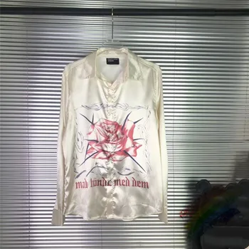 

Flower Printing ERD Shirt Men Women 1:1 High Quality Streetwear Top Tees Hiphop Fashion E.R.D Shirts mens shirts