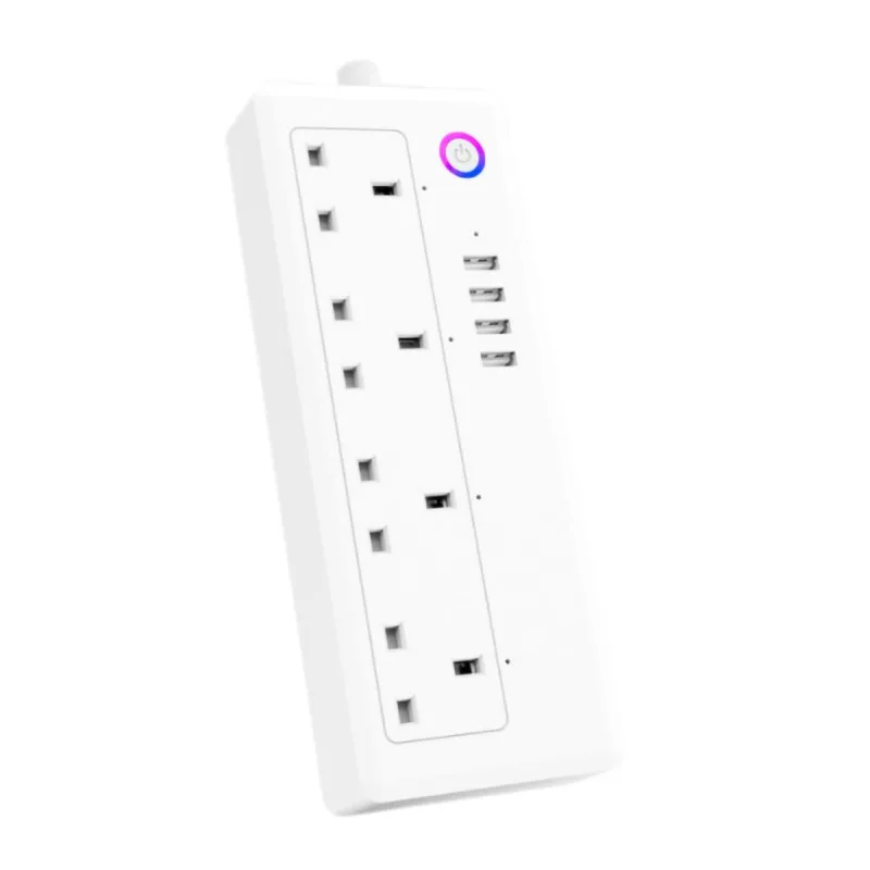 UK Plug w 1.8m Умный WiFi сетевой блок питания, беспроводное приложение, голосовое управление, таймер, розетка с удлинителем, новинка - Комплект: UK Plug w 1.8m