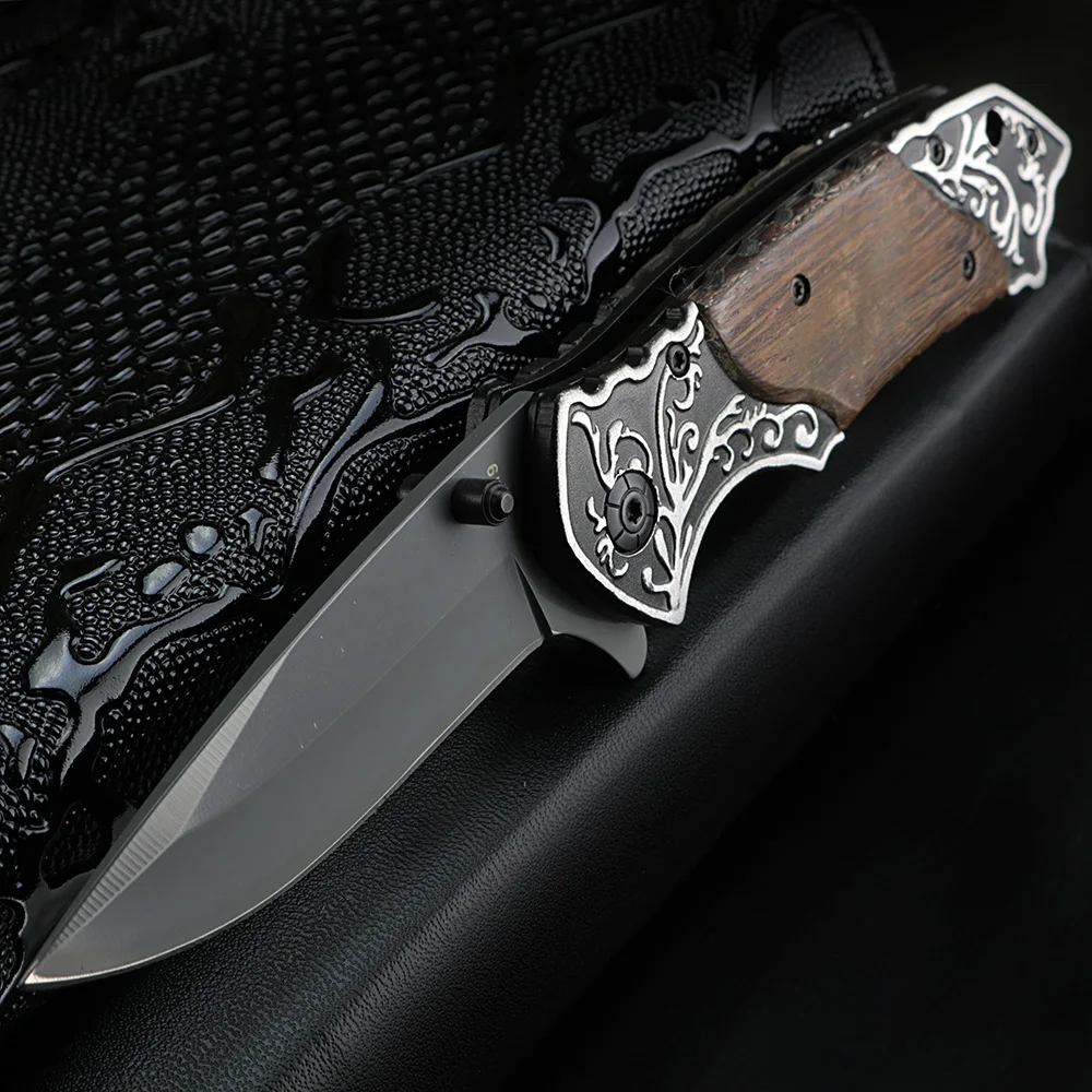 XUANFENG Outdoor Multi Fungsi Pisau Lipat Tinggi Kekerasan Baja Berkemah Pisau Taktis Portabel