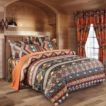 

New 3pcs Mandala Bohemian Ethnic Style Floral Bedding Set 1 Pcs Duvet Cover and 2 Pcs Pillowcase for Home Decoration