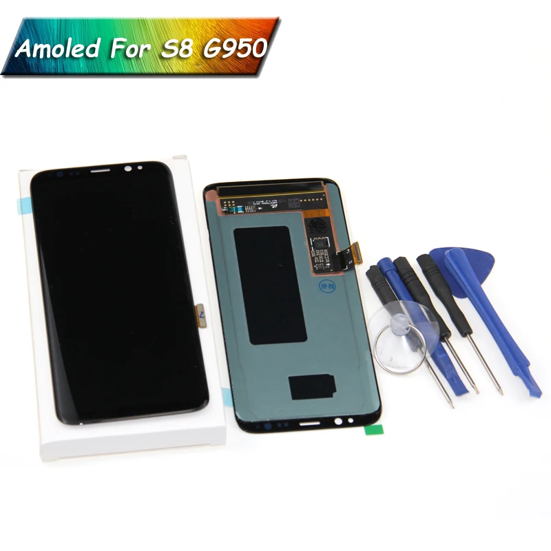 Ремонтный ЖК дисплей для SAMSUNG Galaxy S8 G950 G950F сенсорный экран Samsung galaxy s8