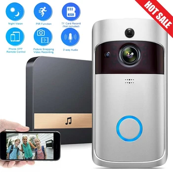 

720P Anti-theft Video Doorbell Wireless 2.4G WiFi Real Time Smart PIR Motion Detection Ring Doorbell Home Security Low Power