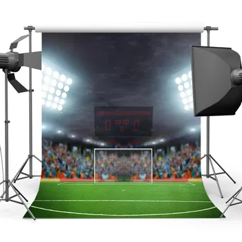 

Mehofoto Football Background Photography Audience Platform Backdrop for Children Party Backdrops Computer Printed S-1171
