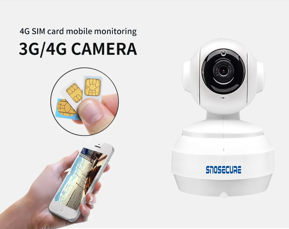 SNOSECURE HD1080P 3G 4G sim-карта Wi-Fi беспроводная домашняя детская CCTV безопасности GSM купольная LTE сетевая камера ночного видения