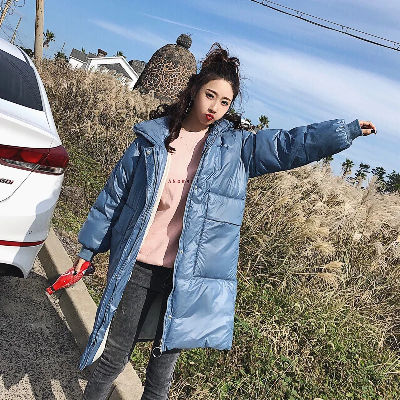 

Genuine Product 2019 Winter New Style Korean-style Wbss8178 Hooded Mid-length Cotton-padded Clothes