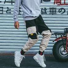 HEYGUYS брюки-карго свободного кроя с эластичной резинкой на талии, уличные штаны с завязками на лодыжке, повседневные штаны с большими карманами, модные брюки-карго, Размеры M, L, XL, XXL