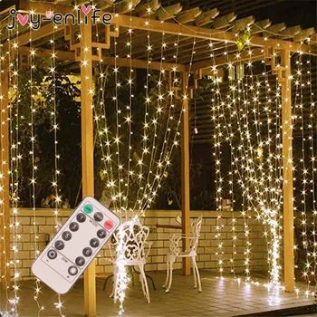 3M Led Gordijn String Light Afstandsbediening Usb Fairy Light Nieuwjaar Garland Gordijn Lamp Kerst Decoratie Voor Thuis slaapkamer 3M Led Gordijn String Light Afstandsbediening Usb Fairy Light Nieuwjaar Garland Gordijn Lamp Kerst Decoratie Voor Thuis slaapkamer
