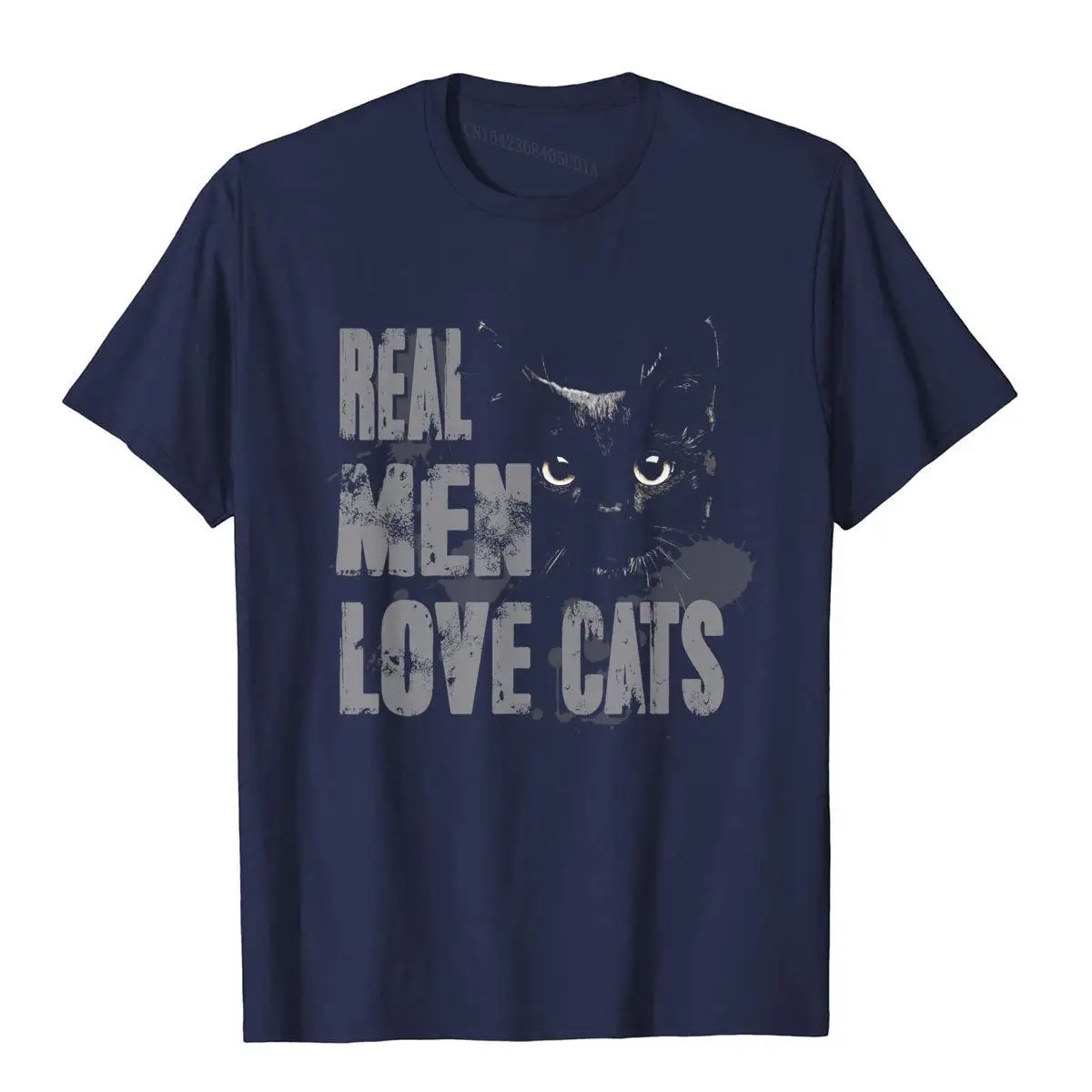 Real Men Love Cats T Shirt Awesome Cats Lover Tee__97A1751navy