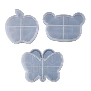 

Hot 1PC UV Crystal Resin Decorative Craft DIY Bear Butterfly Storage Box Epoxy Mold