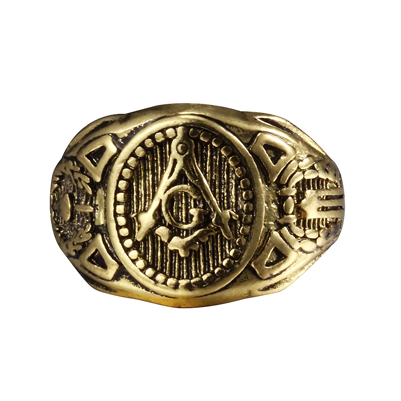 Vintage Charm Masonic Rings For Men Women, finger ring