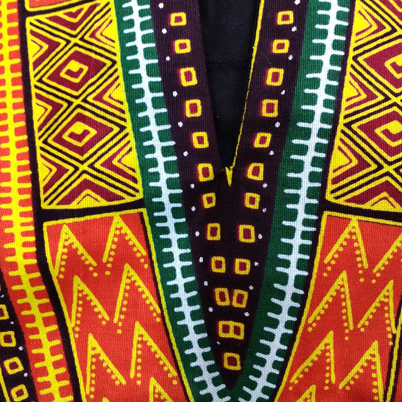 Модная Dashikiage Новое поступление африканская Анкара Дашики традиционный принт хлопок короткий рукав Топ рубашка