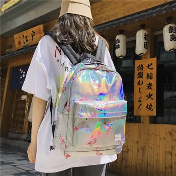 

JIULIN NEW Backpack School-Bags Small Portable Women Mochila Travel-Bag Sequins Teenage Girls