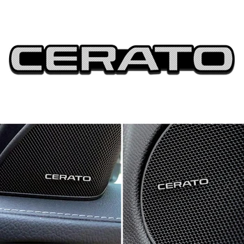 

3D Car Speaker stereo aluminum badge emblem Sticker for KIA Cerato k3 Cerato 2 Cerato 3 2011 2018 2019 Car Accessories Styling