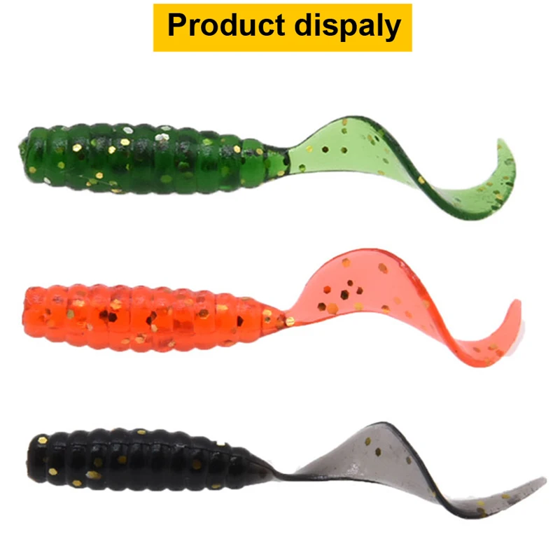 Worm Soft Plastic Fishing Lures - 50pcs 4/5/6/8/9cm Soft