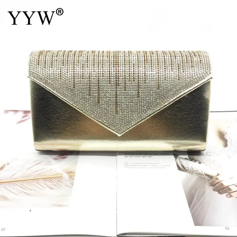 Золотые пышные сумки для женщин модный клатч для вечеринки Bolsa Feminina сумки для кошельков стразы сумка Роскошная